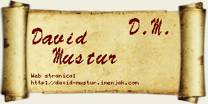 David Mustur vizit kartica